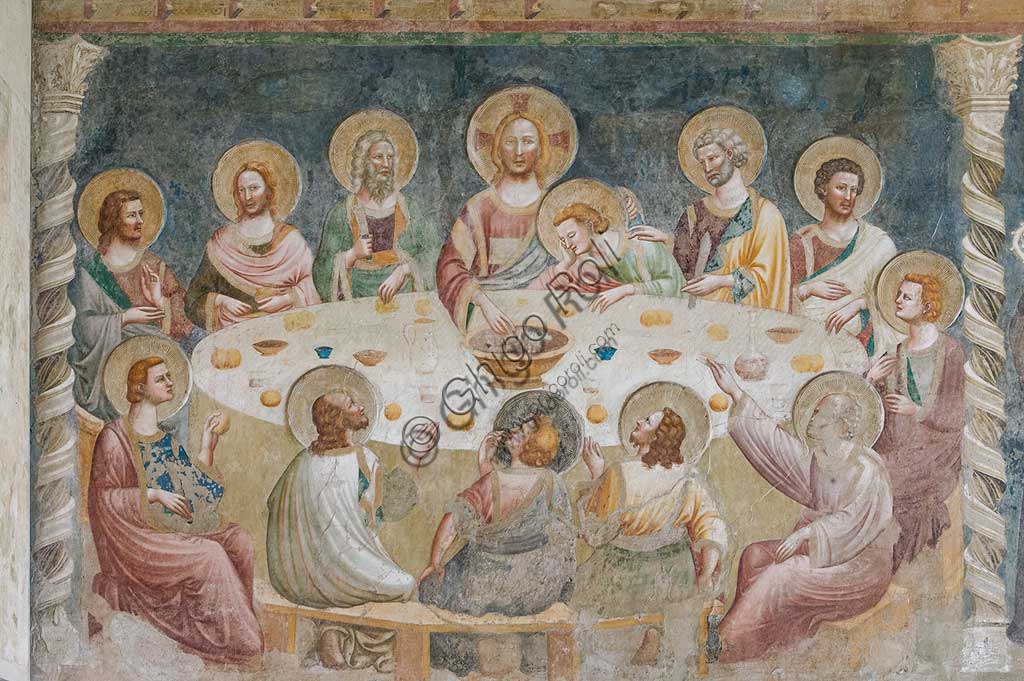 Affresco Ultima Cena del Maestro di Tolentino, Refettorio Abbazia di Pomposa a Codigoro