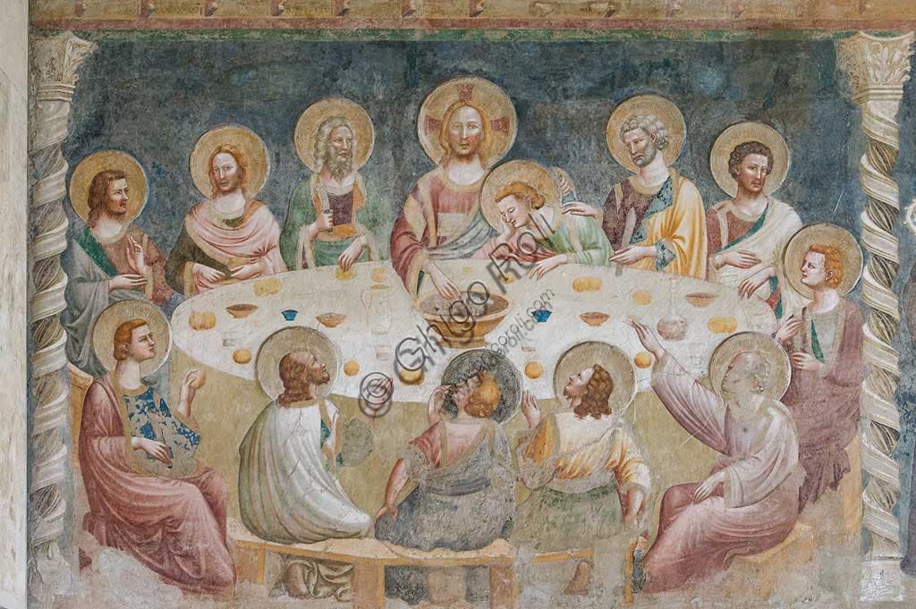 Affresco Ultima Cena del Maestro di Tolentino, Refettorio Abbazia di Pomposa a Codigoro