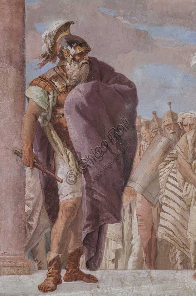 Detail of King Agamemnon, fresco by Giambattista Tiepolo, Villa Valmarana ai Nani, Vicenza