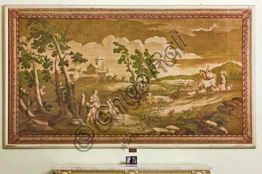 Arazzo francese del tardo Seicento nella Sala dei Muri Scrostati, Palazzo dei Normanni (Palazzo Reale), Palermo