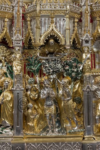 Processional Ark of St. John the Baptist's Ashes in embossed and gilt silver, Treasury Museum of San Lorenzo Genoa