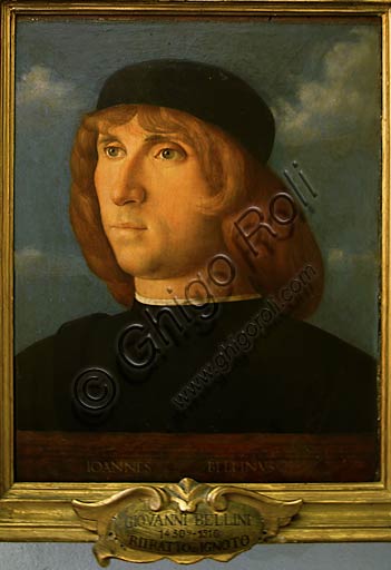 Self-Portrait painting by Giovanni Bellini at the Capitoline Museums in Rome