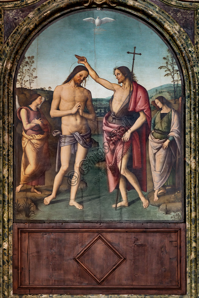 Dipinto Battesimo di Cristo di Pietro Perugino, Cattedrale Città della Pieve, 1510
