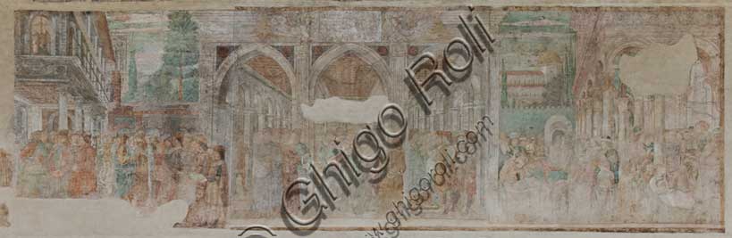 Affresco Giuseppe alla corte del faraone di Benozzo Gozzoli nel Camposanto monumentale di Pisa, 1477