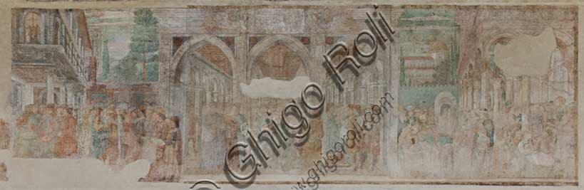 Affresco Giuseppe alla corte del faraone di Benozzo Gozzoli nel Camposanto monumentale di Pisa, 1477