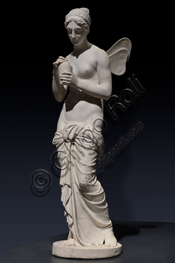 Scultura in marmo di Carrara raffigurante Psiche con il vaso della Bellezza di Bertel Thorvaldsen, 1806-1809