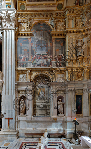 Veduta completa del fianco sinistro della Cappella Lercari, Duomo di San Lorenzo, Genova