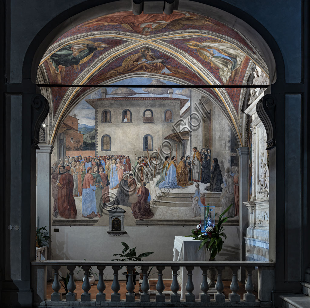 Affreschi di Cosimo Rosselli nella Cappella del Miracolo del Sacramento, Chiesa di Sant'Ambrogio, Firenze, Rinascimento