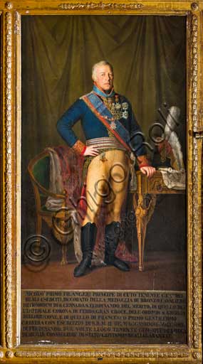 Ritratto a olio Nicolò Filangieri, Sala dei Viceré, Palazzo dei Normanni Palermo