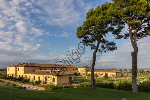 Edificio del resort Poggio all'Agnello a Livorno, Toscana, Italia