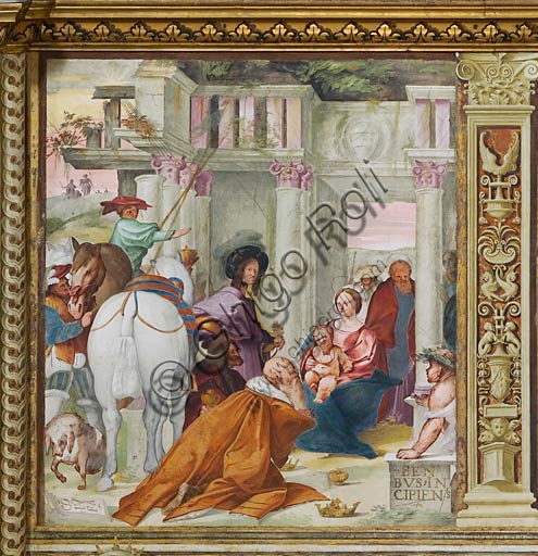 Affresco dell'Epifania di Giovanni Francesco Bembo, Duomo di Cremona, navata mediana