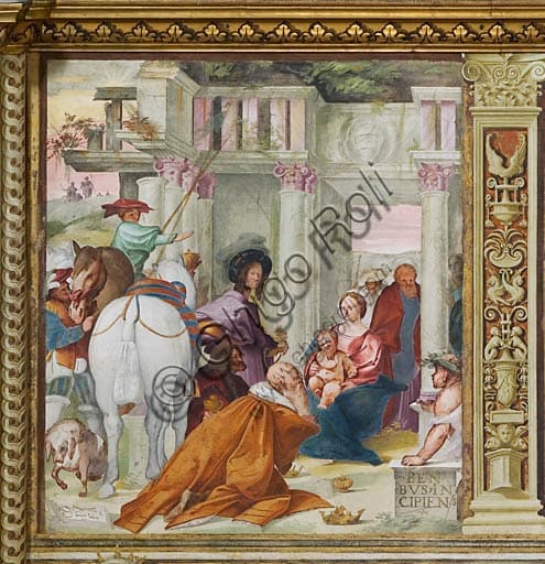 Affresco dell'Epifania di Giovanni Francesco Bembo, Duomo di Cremona, navata mediana