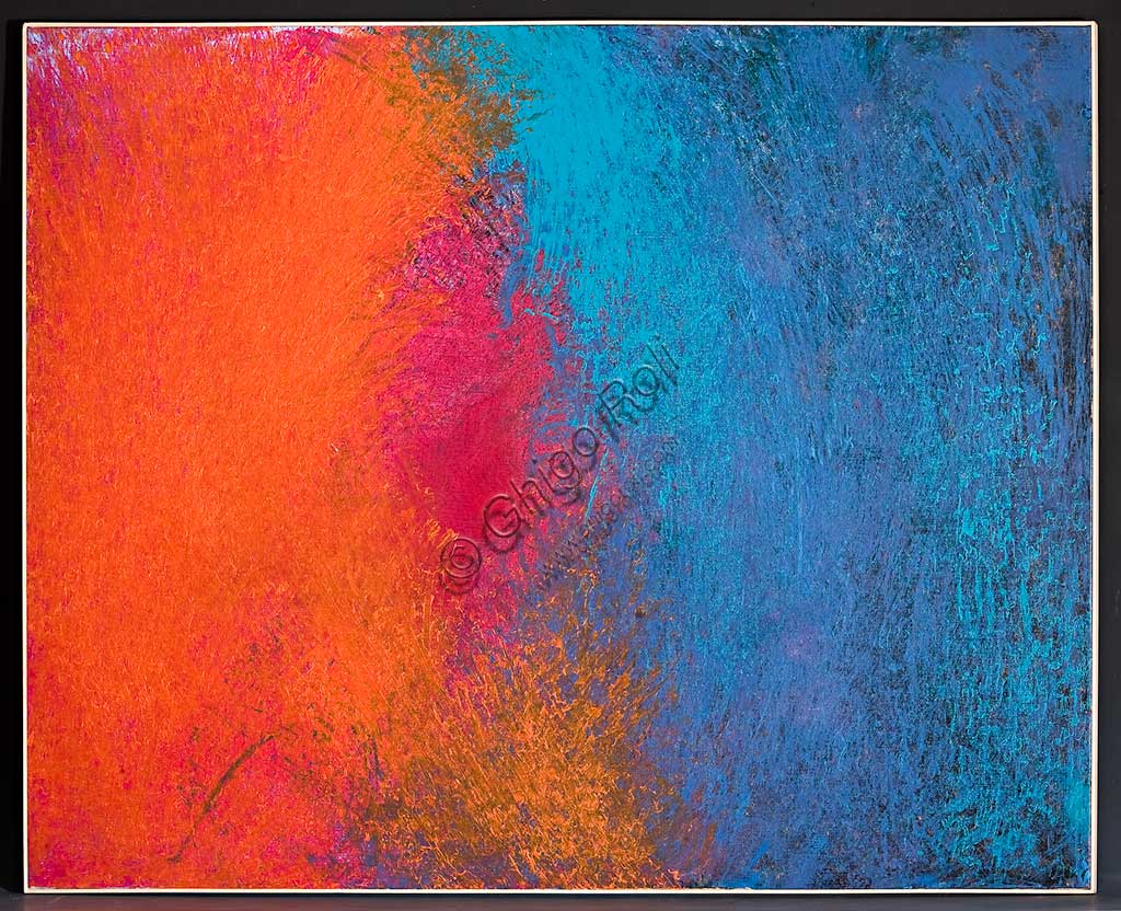 Al fondo dello specchio di Erio Carnevali - acrilico su tela - arte contemporanea italiana
