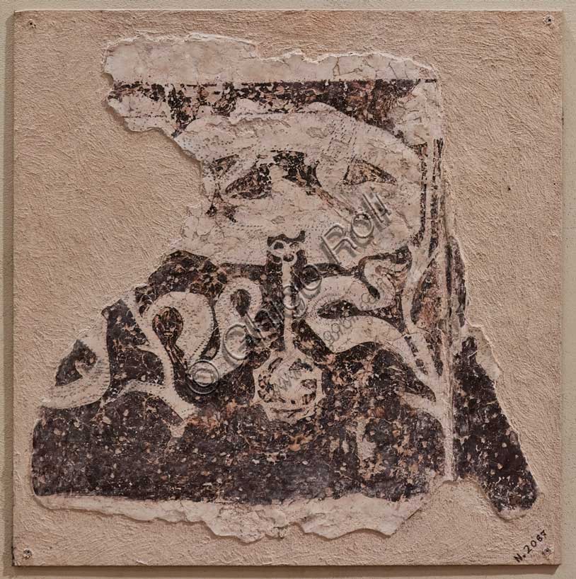 Frammento dipinto murale fregio araldico di Pisanello, Palazzo Ducale Mantova
