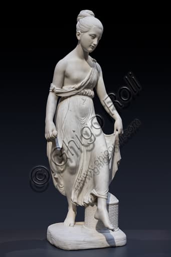 Giovane danzatrice, scultura in marmo di Bertel Thorvaldsen, arte neoclassica