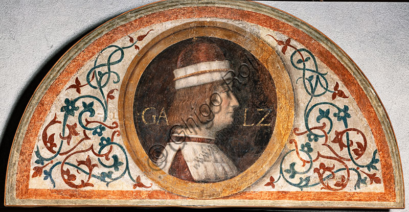 Ritratto di Galeazzo Sforza, lunetta del XVI secolo, cerchia di Bernardino Luini, Castello Sforzesco Milano