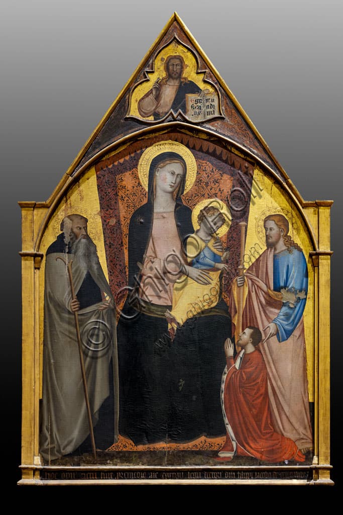 Dipinto Madonna in trono con Bambino e Santi di Giovanni di Bartolomeo Cristiani, Chiesa di Sant'Ambrogio, Firenze