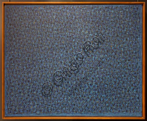 Dipinto Spazio Totale progressioni iterative ritmiche simultanee di Mario Nigro, Museo Novecento Firenze