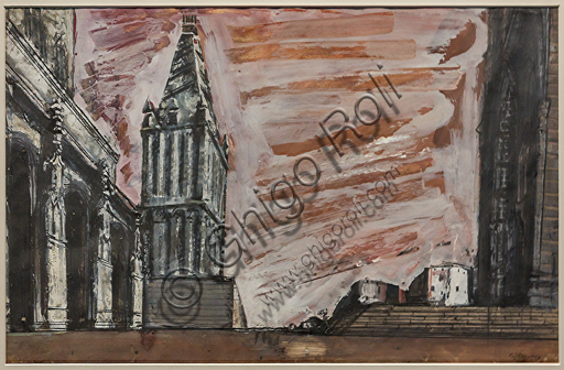 Mario Sironi bozzetto Atto terzo Don Carlos di Verdi 1950 Museo Novecento Firenze