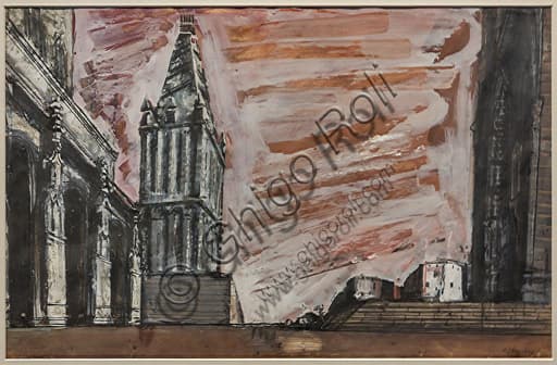 Mario Sironi bozzetto Atto terzo Don Carlos di Verdi 1950 Museo Novecento Firenze