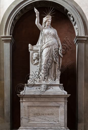 Monumento funebre a Giovan Battista Niccolini, scultura di Pio Fedi nella Basilica di Santa Croce a Firenze