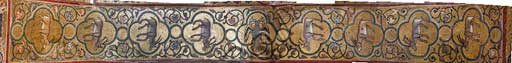 Dettaglio mosaici animali raffigurati nel sottarco della volta, Sala di Re Ruggero, Palazzo dei Normanni Palermo