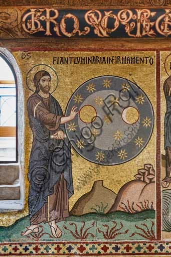 Mosaico bizantino della Creazione degli astri, Cappella Palatina, Palazzo dei Normanni, Palermo