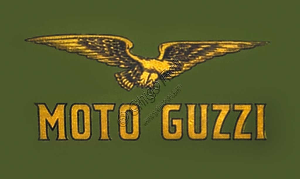 Vintage 1921 Moto Guzzi 500 Normale motorcycle restored, horizontal single-cylinder engine, first production model