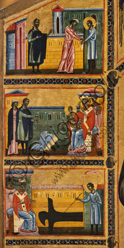 Pala Bardi di Coppo di Marcovaldo, dettaglio della vita di San Francesco nella Basilica di Santa Croce a Firenze
