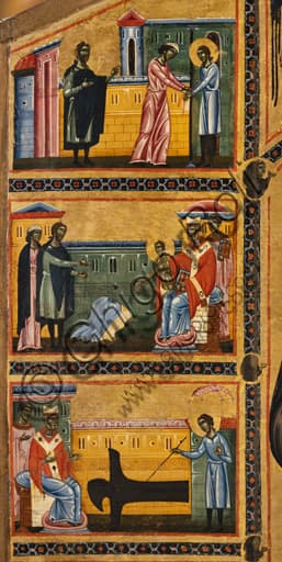Pala Bardi di Coppo di Marcovaldo, dettaglio della vita di San Francesco nella Basilica di Santa Croce a Firenze