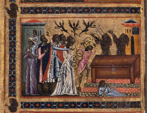 Dettaglio della Pala Bardi con i miracoli di San Francesco, Basilica di Santa Croce, Firenze