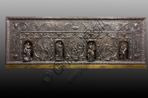 Paliotto d'altare in argento del Corpus Domini, Melchior Suez 1599, Museo del Tesoro di Genova
