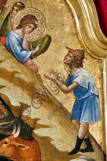 Paolo Veneziano, dipinto Natività, tempera olio oro su tavola, Museo Nazionale Serbia Belgrado