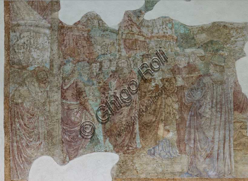 Affresco di Benozzo Gozzoli: Mosè e le Tavole della Legge, particolare, Camposanto Pisa