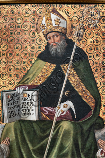 Gonfalone di Sant'Agostino di Pinturicchio, tempera su seta 1499, Galleria Nazionale dell'Umbria Perugia