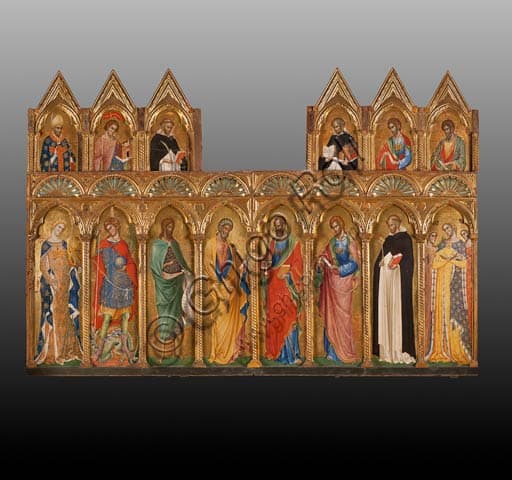 Polittico di Paolo Veneziano del 1358 con San Michele Arcangelo e Santi, Pinacoteca Comunale San Severino Marche