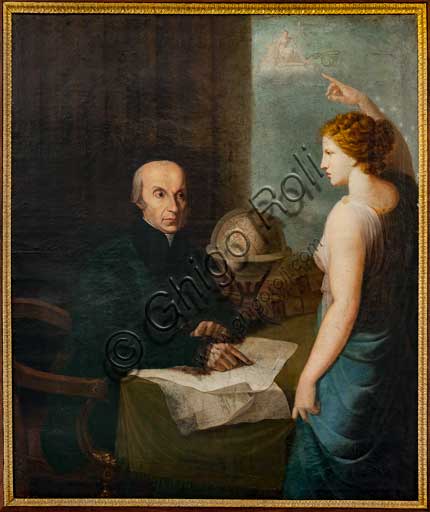 Ritratto dell'astronomo Giuseppe Piazzi con allegoria di dea greca, Palazzo dei Normanni, Osservatorio Astronomico di Palermo