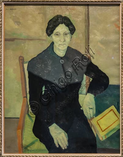Dipinto Ritratto della madre di Renato Birolli, 1940, olio su tela, Museo Novecento Firenze