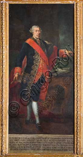 Ritratto a olio di Domenico Caracciolo, Viceré di Sicilia, dipinto da Gaetano Mangano, Palazzo Reale di Palermo