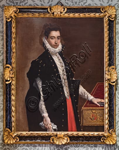 Ritratto di Lucrezia Bentivoglio Leoni, dipinto a olio su tela di Ludovico Carracci, Labirinto della Masone