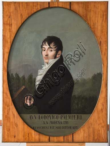 Ritratto di Ludovico Palmieri, dipinto olio su tela di Ippolito Bianchini Ciarlini nella Collezione Assicoop-Unipol