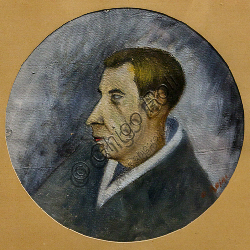 Ritratto di Mario Luzi dipinto da Ottone Rosai, olio su tela 1941, Museo Novecento Firenze