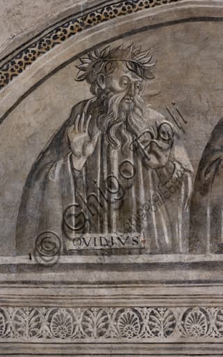 Ritratto di Ovidio, affresco monocromo scuola di Luca Signorelli, MODO Museo dell'Opera del Duomo Orvieto