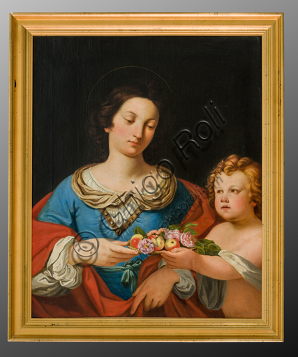 Dipinto Santa Dorotea, olio su tela, anonimo modenese