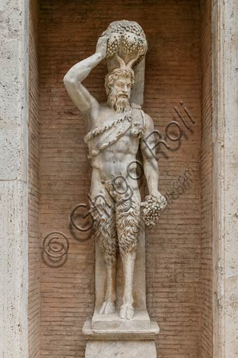 Sculpture of the Satiro Della Valle, Roman marble statue, Capitoline Hill Rome