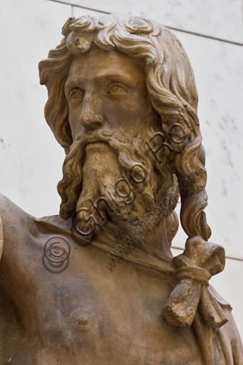 Scultura di San Giovanni Battista, particolare del gruppo marmoreo del Battesimo di Cristo di Sansovino e Danti, Museo Opera del Duomo Firenze