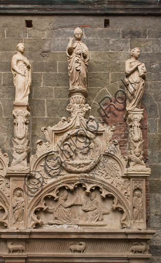 Sculture marmoree della Temperanza, San Siro e Prudenza di Gagini, Cappella San Giovanni, Duomo di Genova