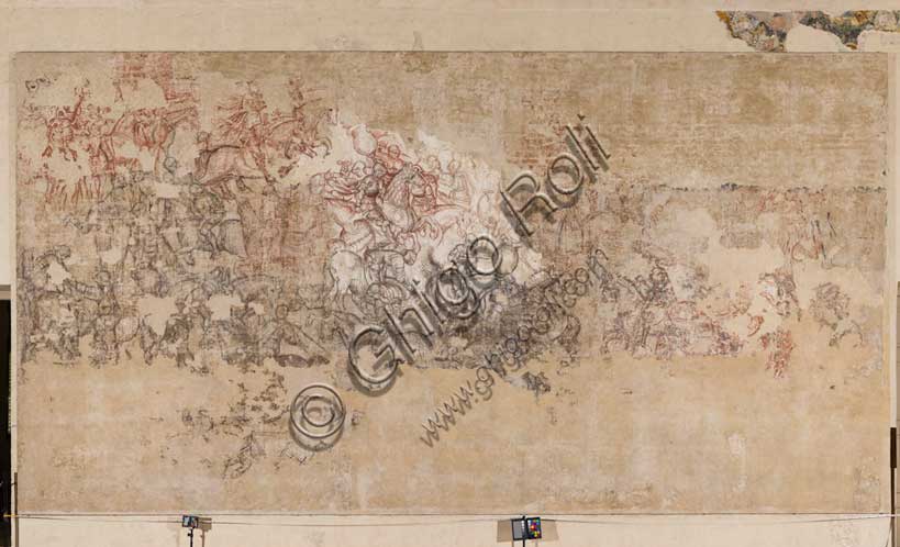 Sinopia del Torneo di Cavalieri di Pisanello, Palazzo Ducale Mantova