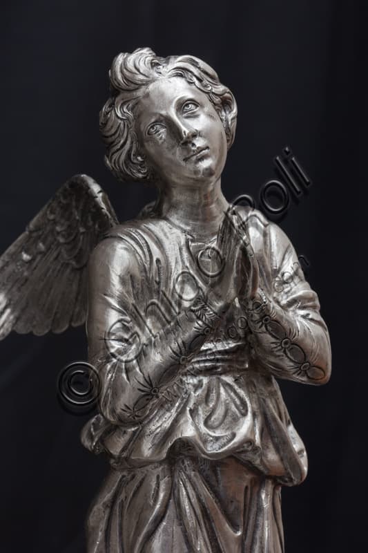 Statue of an angel, detail of the Cross of the Treasure of St. John at the Opera del Duomo Museum in Florence