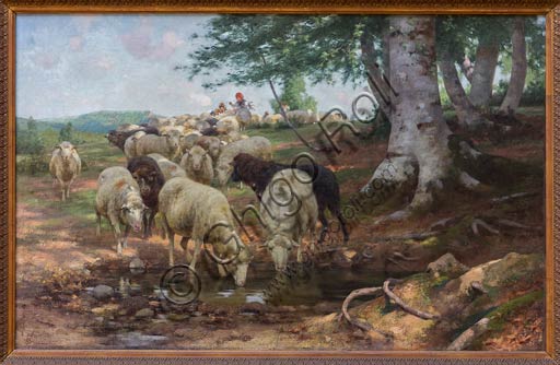 Pittura ad olio La Sorgente dei Lamoni di Stefano Bruzzi, Galleria Ricci Oddi Piacenza
